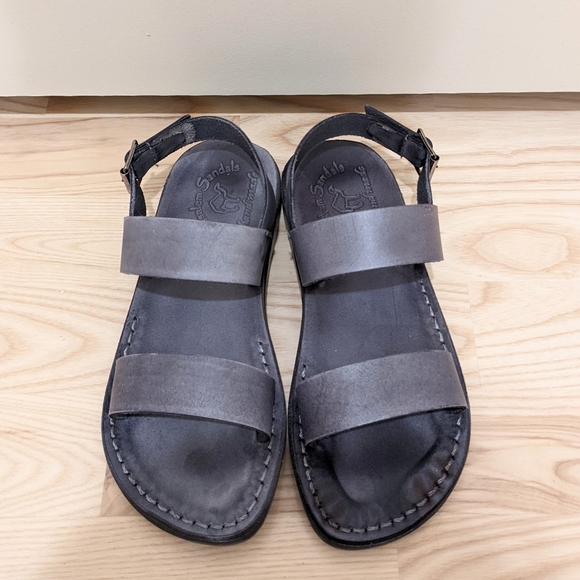 Jerusalem Sandals Women's Leather Flat Sandal - Picture 2 of 6